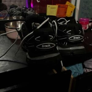 Balenciaga Black and White Track Sneakers